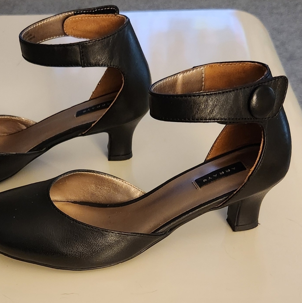 Array Black Ankle Strap Heels - image 4